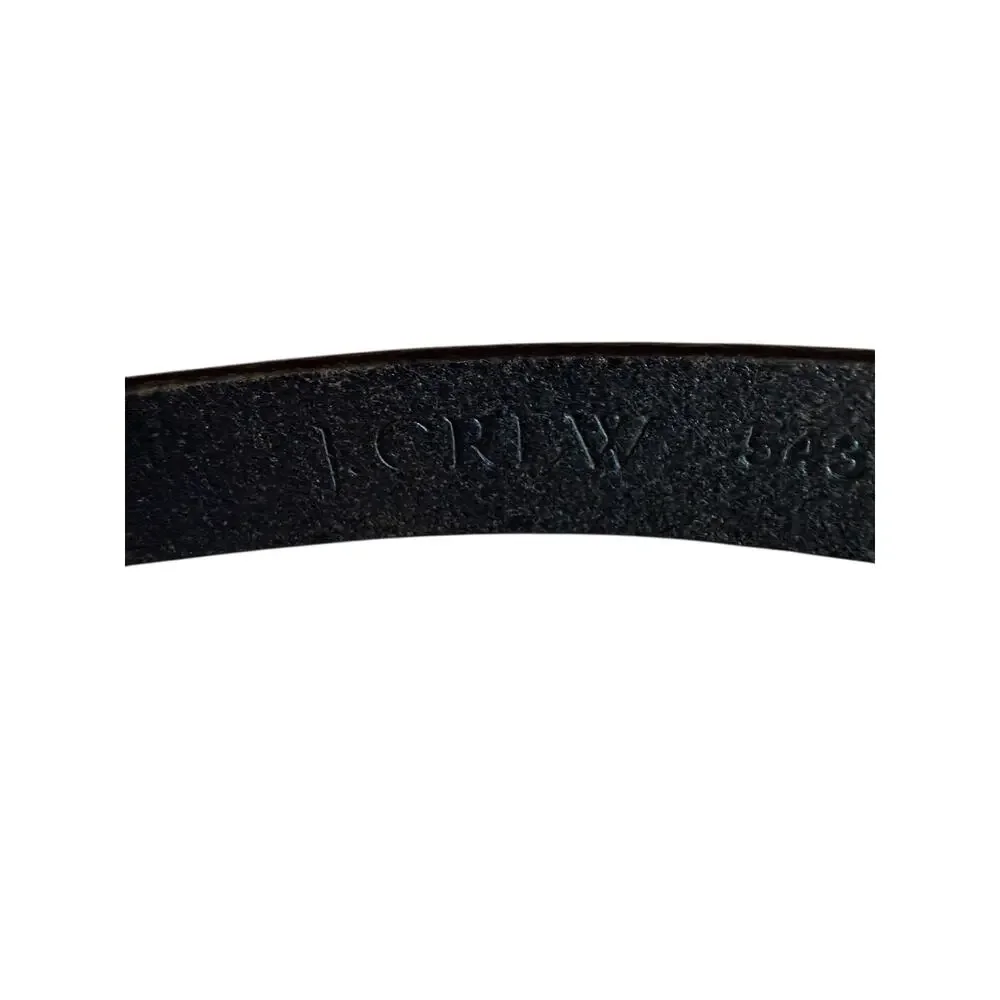 J Crew Genuine Leather Triple Ring Edgy Belt Black